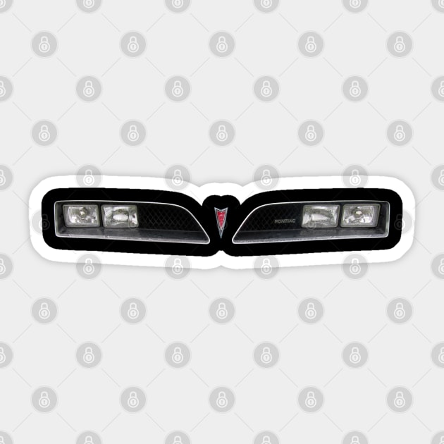 Pontiac Firebird classic American car minimalist grille Sticker by soitwouldseem